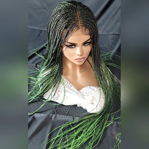 Braided wig 100% handmade, ombre wig, NWT exotic colors absolutely beautiful - Picture 9 of 10